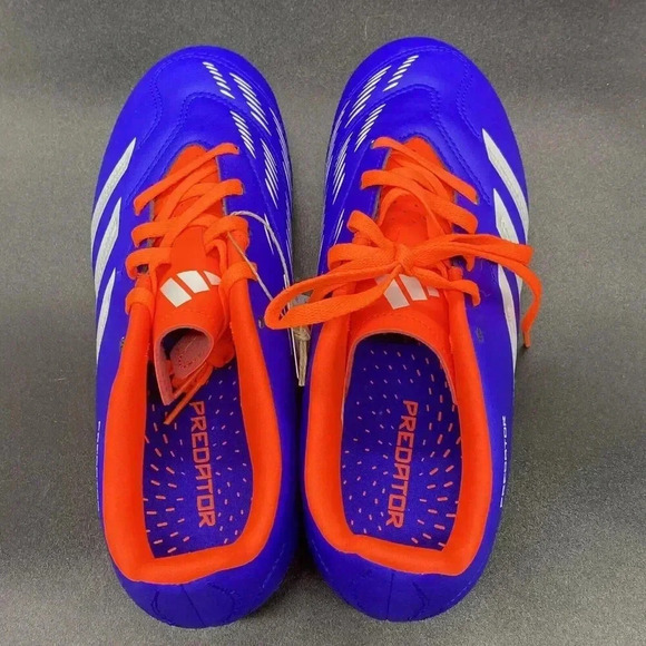 Adidas Predator Club FxG J IF6426 NEW Mens 6 blue orange - Picture 8 of 12